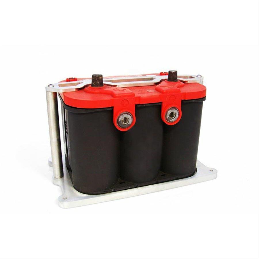 Brushed Billet Optima Battery Mount Tray